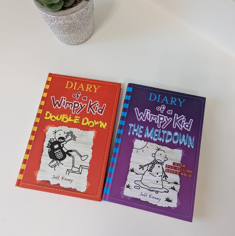 Set Of 2 Diary Of A Wimpy Kid Books